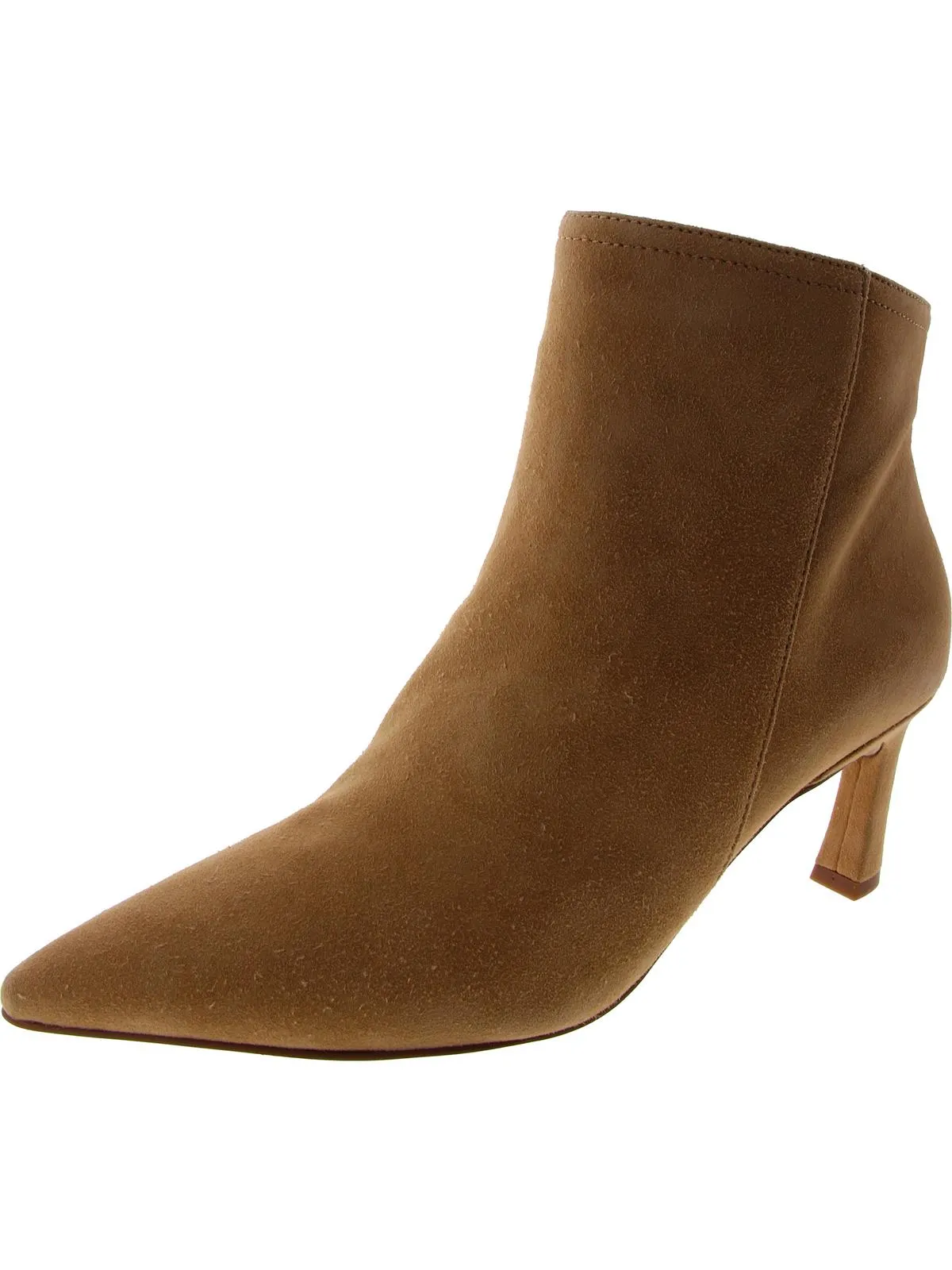 Womens Leather Pointed Toe Booties