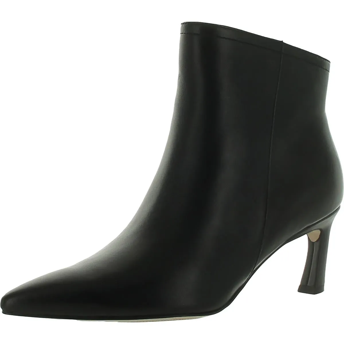 Womens Leather Pointed Toe Booties