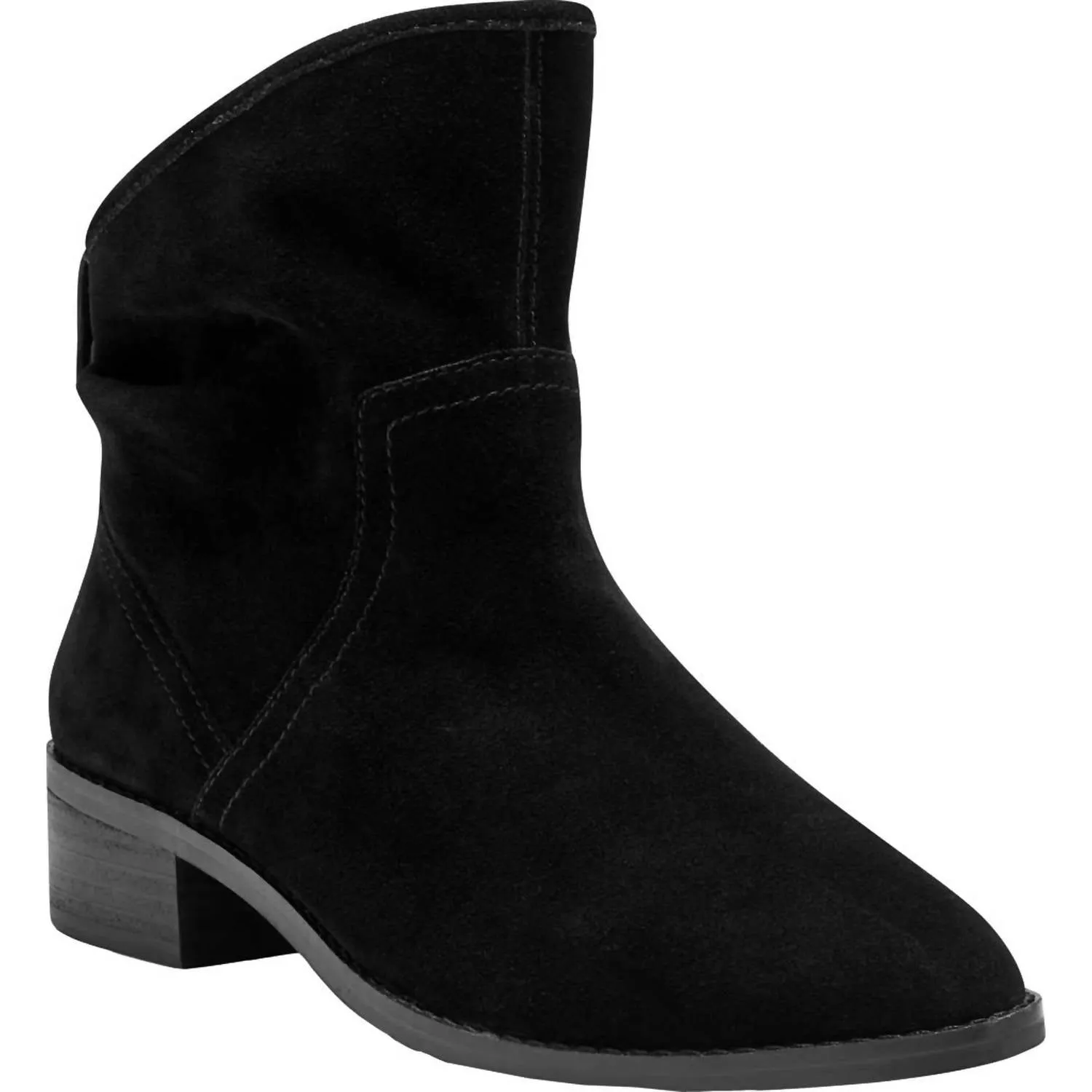 Women's Lollin Ankle Boots In Black Oiled Suede