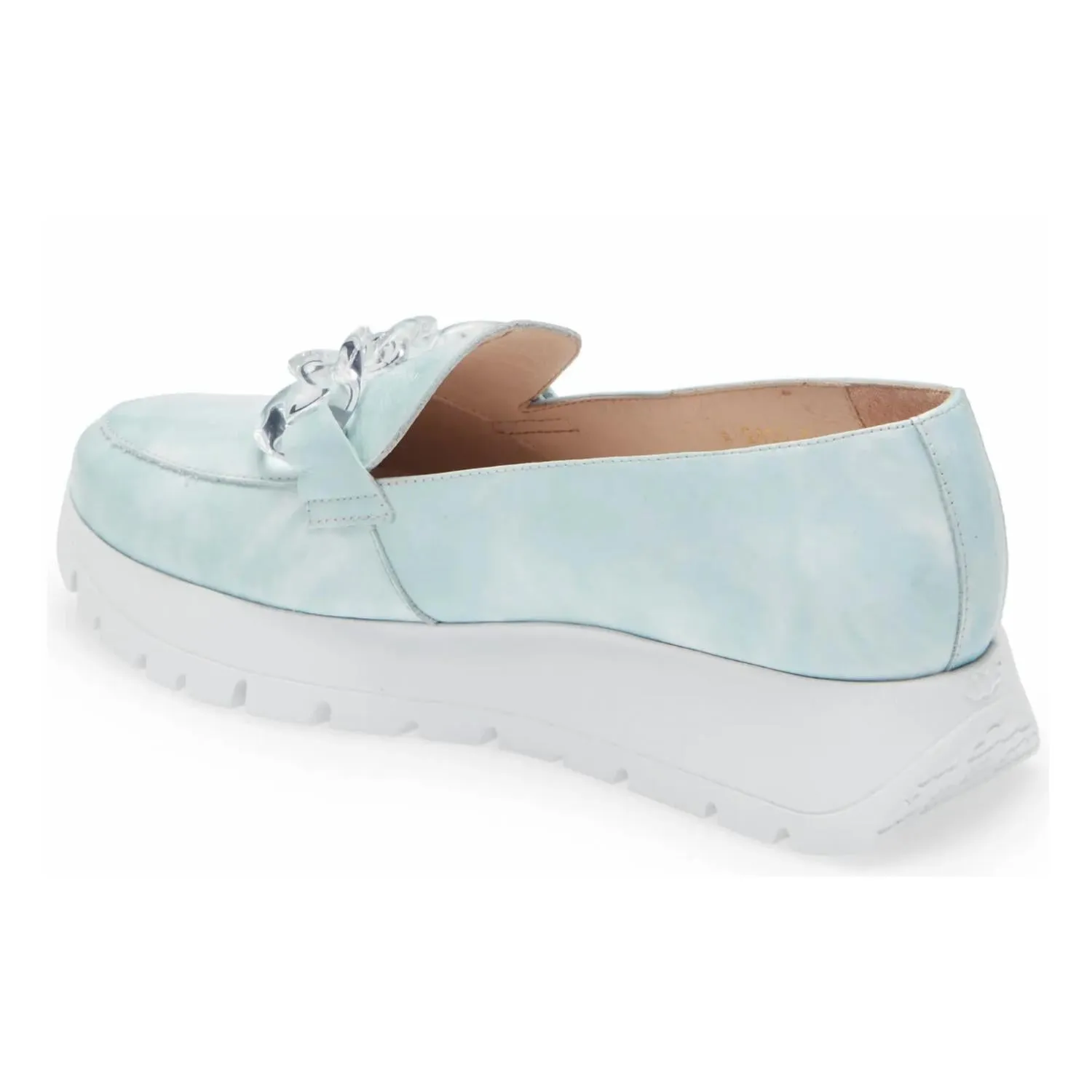 Women's Patent Loafer In Iris Aloe