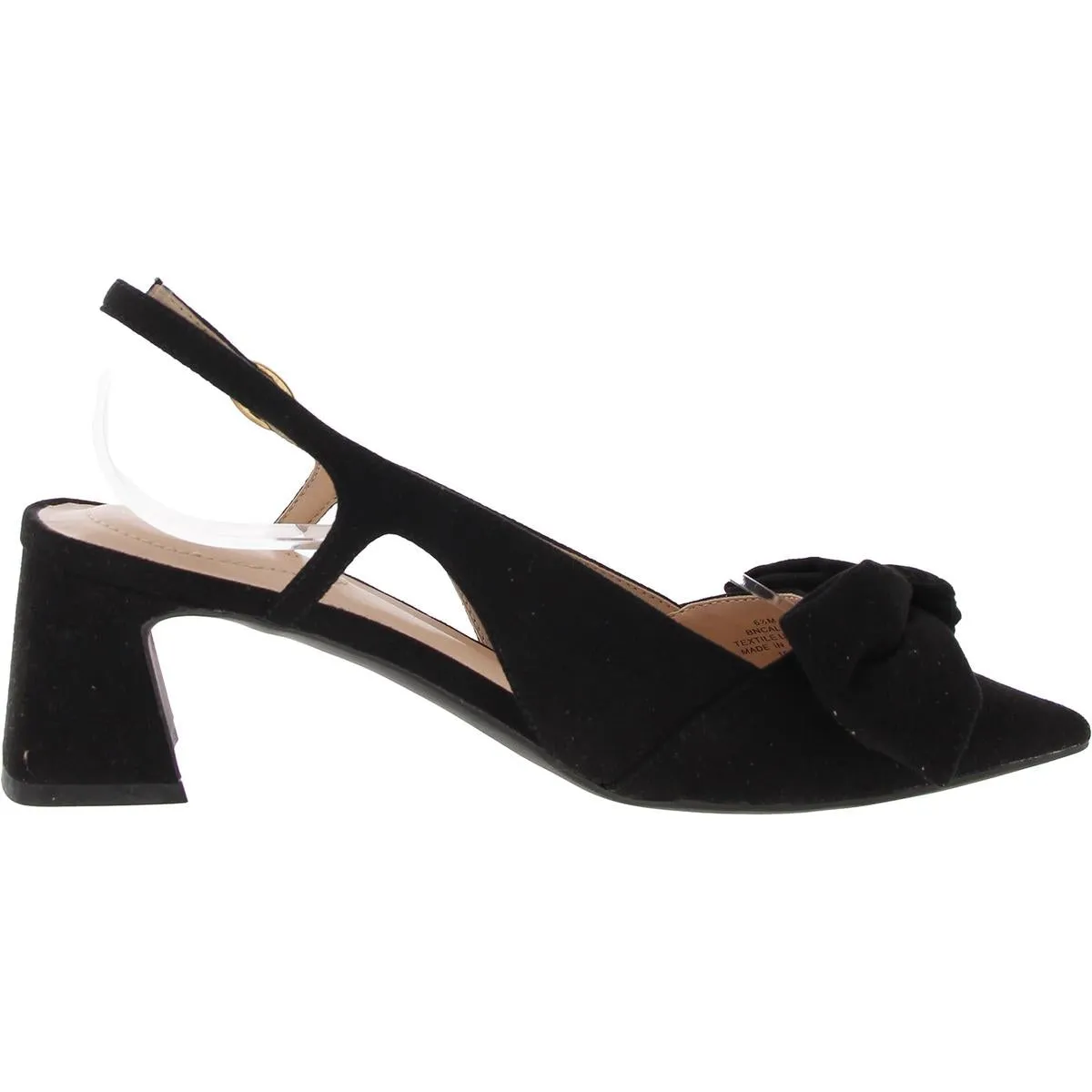 Womens Suede Bow Tie Pumps