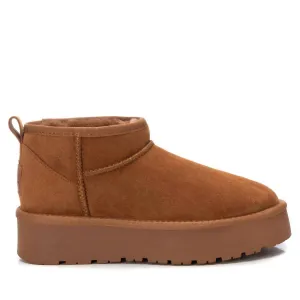 Womens Winter Booties In Camel