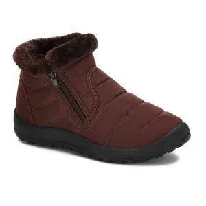 Women's Winter Fur Booties In Brown