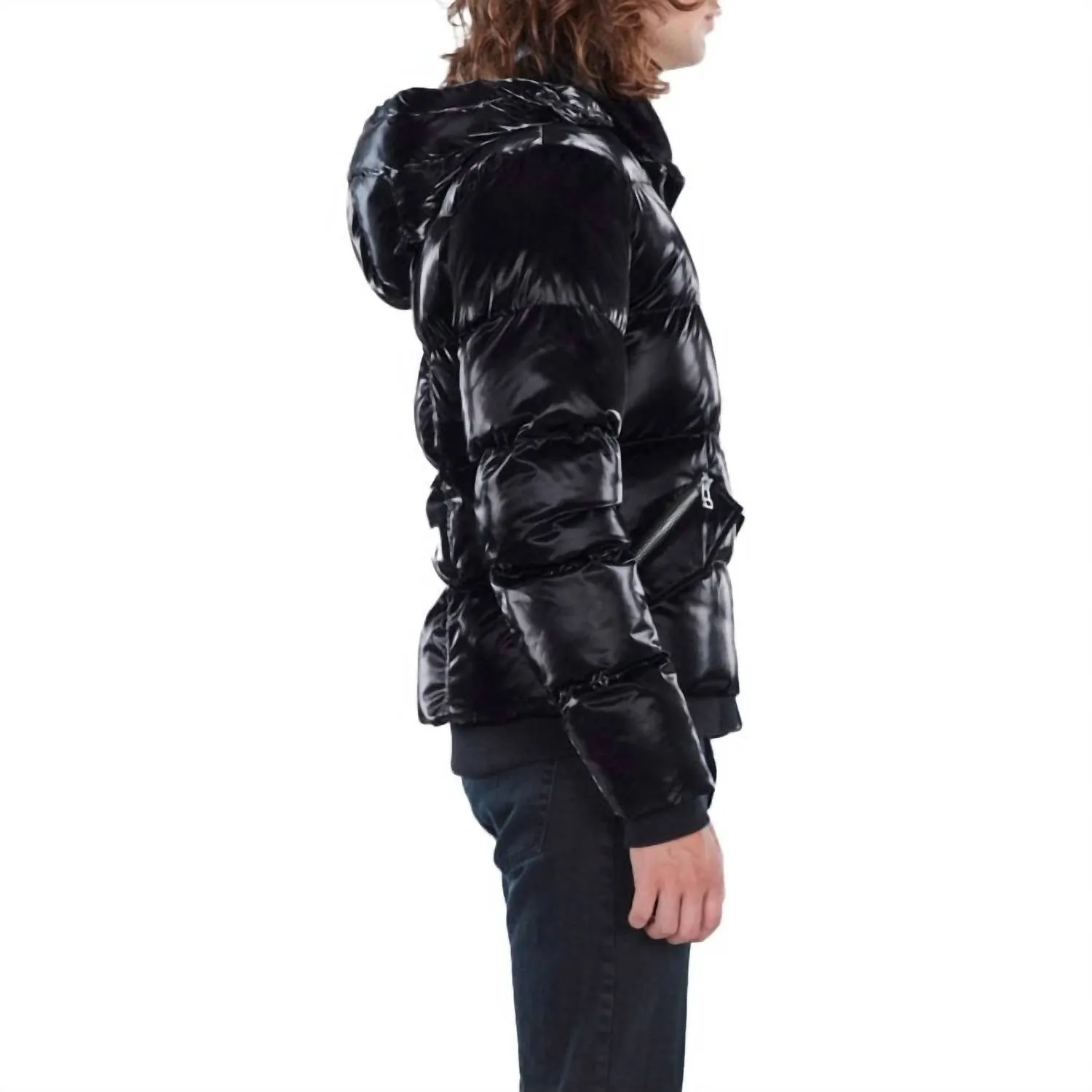 Woody Bomber Jacket In All Wet Black