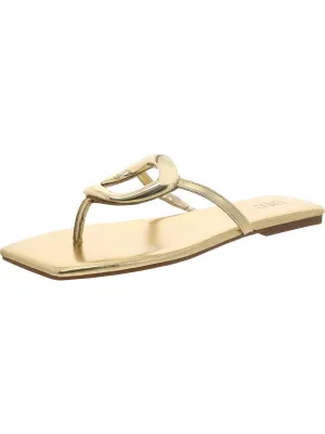 YADIRAF Womens Man Made Flat Slide Sandals