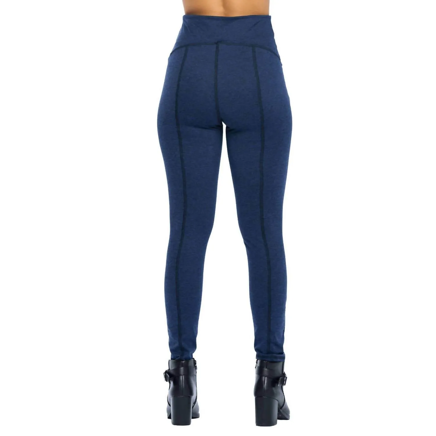Yoga Pant Leggings In Heathered Navy