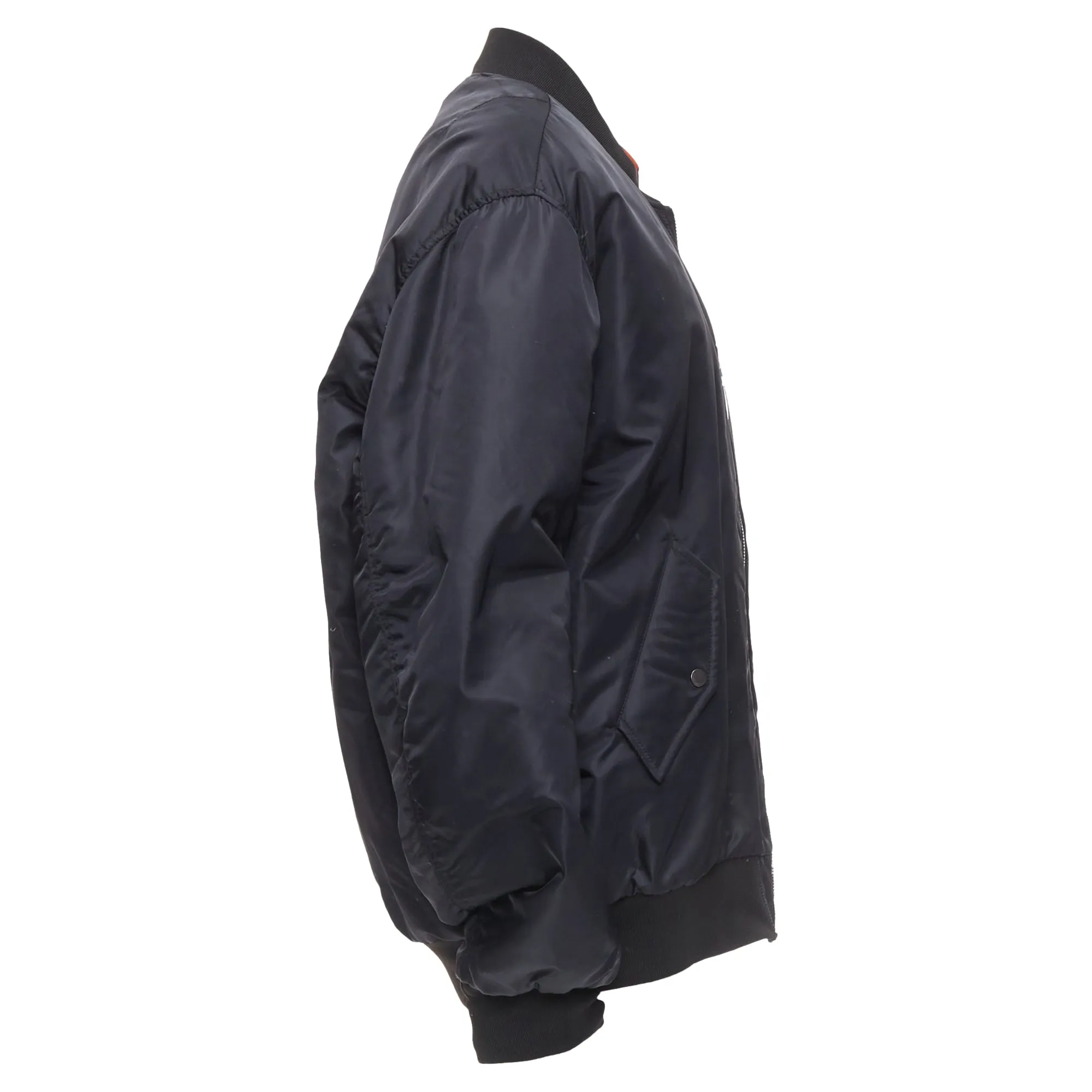 Yves Salomon Homme Genuine Real Fur Lined Oversized Bomber Jacket
