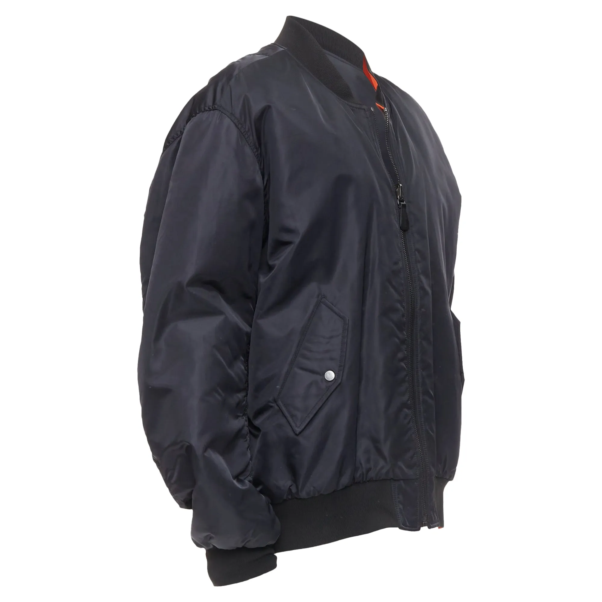 Yves Salomon Homme Genuine Real Fur Lined Oversized Bomber Jacket