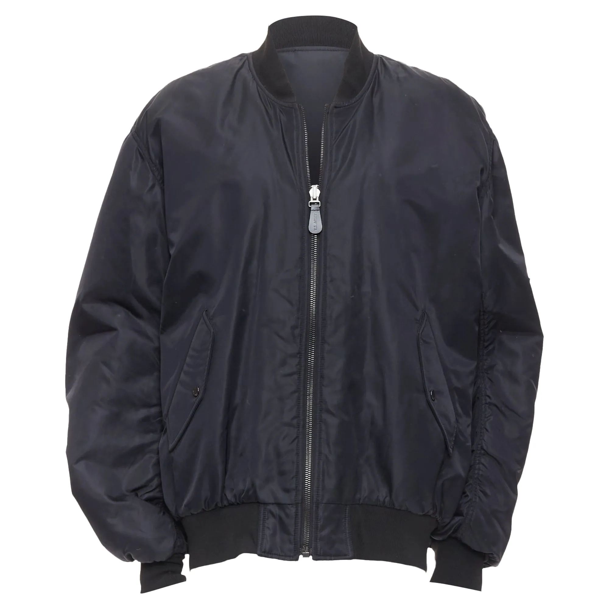 Yves Salomon Homme Genuine Real Fur Lined Oversized Bomber Jacket