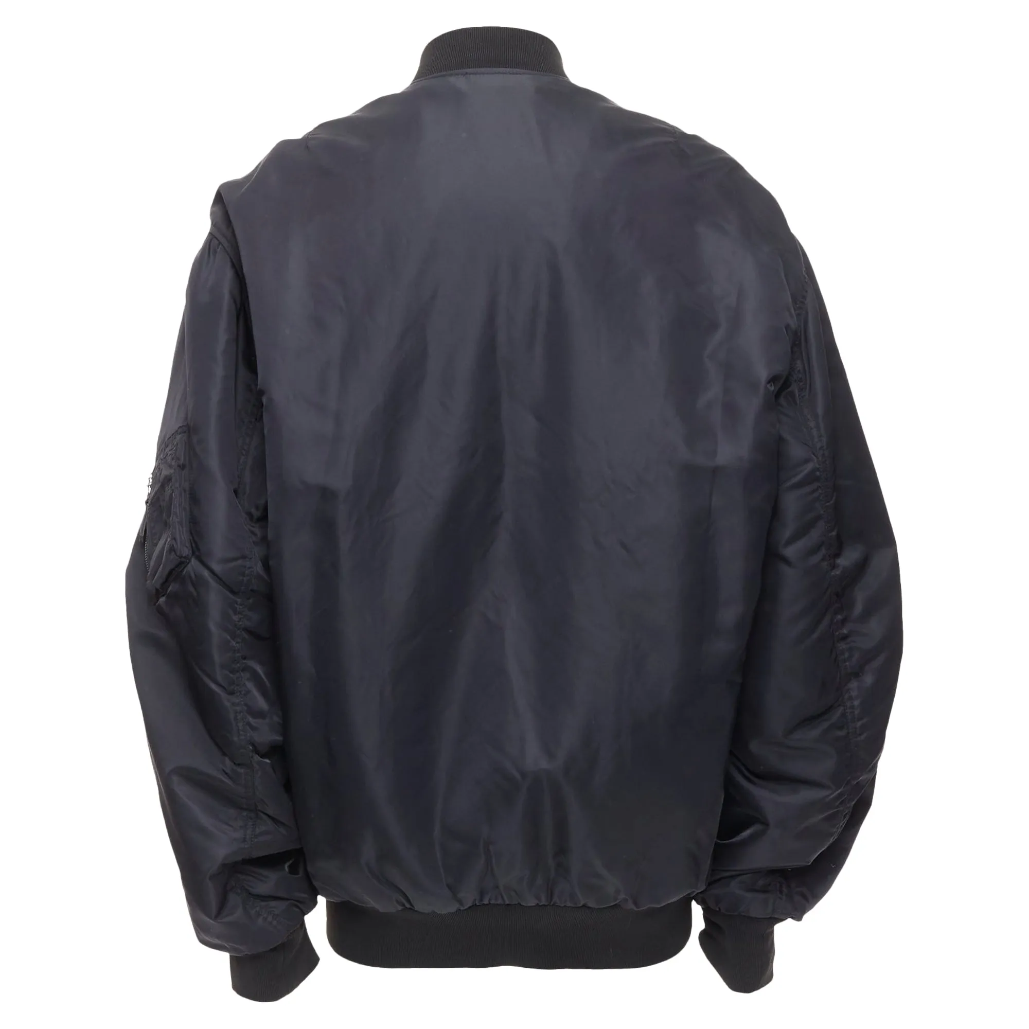 Yves Salomon Homme Genuine Real Fur Lined Oversized Bomber Jacket