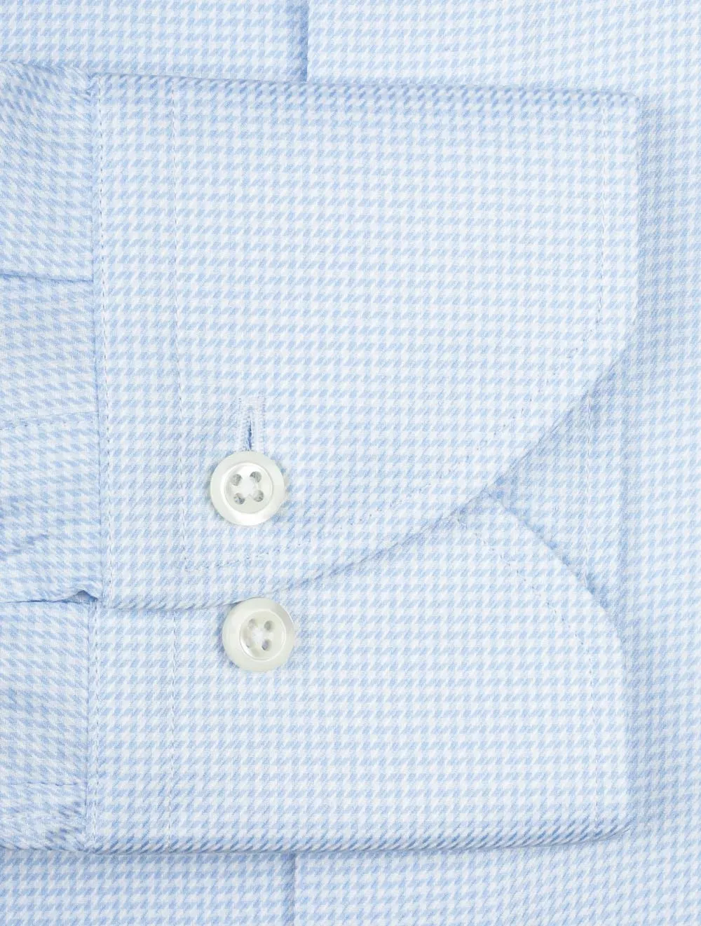 Zigzag Fitted Shirt Blue